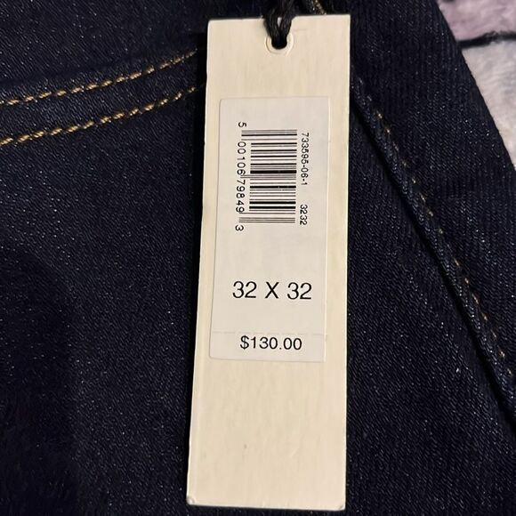 NWT Banana Republic Men’s Dark Wash Straight Jeans size 32 x 32. - Picture 11 of 11